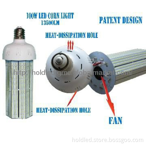 100W LED corn lamp replacing 300w metal halide lamps